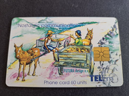 St MAARTEN $10  Nafls 17.80 ,- ST MAARTEN  Two Man On A Donkey Car 60 Units ** 10119** - Antillen (Niederländische)