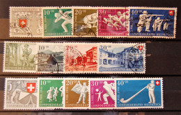 Suisse Switzerland - 3 Séries ==> 2 Oblitérées + 1 Série Neuf Avec Charnière MH * - Collections