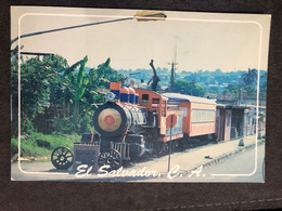 Postcard Train In Sonsonate 2013( Astronomy Stamps) - El Salvador