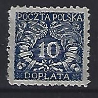 Poland 1919  Postage Due (*) MM  Mi.16 - Postage Due
