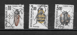 Taxes  Oblitérés    N° 103  - 107 - 111  -  Insectes - 1960-.... Afgestempeld