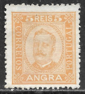 Angra – 1892 King Carlos 5 Réis Mint Stamp - Angra