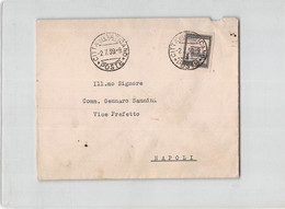 AG1773 CITTA  DEL VATICANO X NAPOLI - 1939 - Lettres & Documents