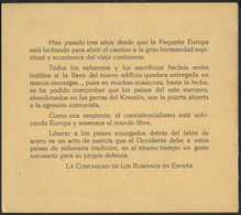 Roumanie - Rumänien - Romania Document 1958 Y&T N°DP(1 à 3) - Michel N°PD(?) Nsg - Propagande Anticommuniste - Covers & Documents