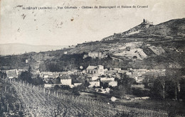 St Péray - Vue Générale - Chateau De Beauregard Et Ruines De Crussol - Saint Péray