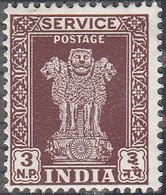 INDIA  SCOTT NO 0139    MINT HINGED   YEAR  1958  WMK 324 - Official Stamps