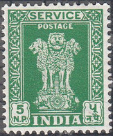 INDIA  SCOTT NO 0140    MINT HINGED   YEAR  1958  WMK 324 - Official Stamps