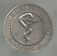 Médaille, GOUPIL, SYNTHELABO , 1993, 210 Gr. , 70 Mm , 2 Scans, Frais Fr 5.95e - Professionnels / De Société