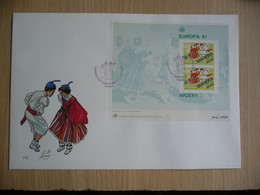 (6) **  1981 - Europe CEPT FDC Portugal Madeira Mi.Block 2 - Cancel Funchal - Other & Unclassified