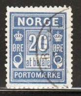 Norway 1889 Single 20 Ore Postage Due Stamp From The Set In Fine Used - Used Stamps