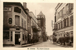 Cosne * La Rue St Jacques * Pharmacie De 1ère Classe * Hôtel Du Grand Cerf - Cosne Cours Sur Loire