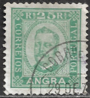 Angra – 1892 King Carlos 25 Réis Perforation 11 3/4 Used Stamp - Angra