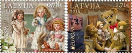 Latvia 2015 Europa CEPT Old Toys Set Of 2 Stamps Mint - Marionnettes