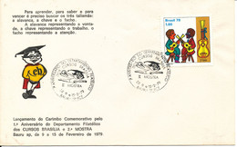 Brazil Cover With Special Cachet And Postmark 9-15/2-1979 - Briefe U. Dokumente