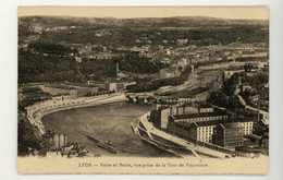 CPA : 69 - LYON - VAISE ET SERIN , VUE PRISE DE LA TOUR DE FOURVIÈRE - Lyon 4