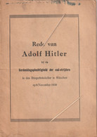 1939, Rede Van Adolf Hitler, Boekje Van 16 Blz.. Goede Staat. Verzeding Groor Formaat : 2,50 EUR - Hollandais