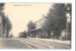 CPA 21 Sauliey La Gare Train - Saulieu