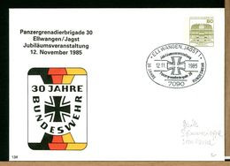 DEUTSCHE - BUNDESWEHR - 1985  ELLWANGEN JAGST - PANZERGRENADIERBRIGADE - Enveloppes Privées - Neuves