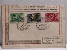 Hungary Romania 3x Postage Stamps HORTHY MIKLOS Budapest 1940 Nagybanya MAGYAR KIR POSTA - Andere & Zonder Classificatie