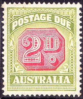 AUSTRALIA 1938 KGVI 2d Carmine & Green Postage Due SGD114 MNH - Segnatasse