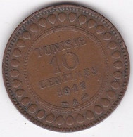 Protectorat Français . 10 Centimes 1917 A , En Bronze, Lec# 106 - Tunisia