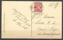 Belgique - Croix-rouge 1918 - N°153 Sur CP Obl. POSTES MILITAIRES 17/11/1918 - Verso GAND Coin Du Béguinage - Briefe U. Dokumente