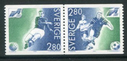 SWEDEN 1992 European Football Championship MNH / **.   Michel 1712-13 - Unused Stamps