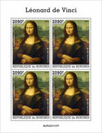 Burundi 2022, Art, Leonardo IV, 4val In BF - Unused Stamps