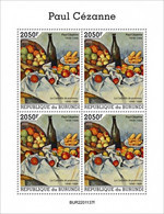 Burundi 2022, Art, Cezanne II, Fruit, 4val In BF - Neufs