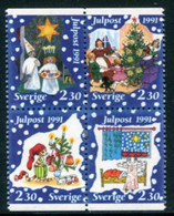 SWEDEN 1991 Christmas MNH / **.   Michel 1692-95 - Unused Stamps