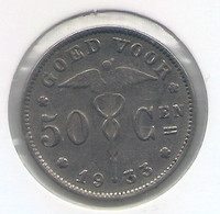 ALBERT I * 50 Cent 1933 Vlaams * Prachtig * Nr 5546 - 50 Cent