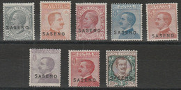 398 Saseno  1923 - F.lli D’Italia Soprastampati N. 1/8. Cat. € 1500,00. MNH - Saseno