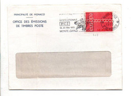 MONACO SEUL SUR LETTRE POUR LA FRANCE 1973 - Storia Postale