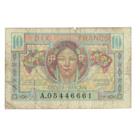 France, 10 Francs, 1947 Trésor Français, 1947, A.05446661, TB, Fayette:VF30.1 - 1947 French Treasury