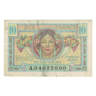 France, 10 Francs, 1947 Trésor Français, 1947, A.04022600, TTB - 1947 Staatskasse Frankreich