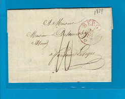 België Voorloper Met Inhoud Vanuit Mons Naar Fontaine-L'Eveque 27/08/1829 UNG - 1815-1830 (Holländische Periode)