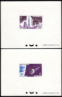 COMORO ISLANDS(1965) Diamant Rocket. Satellite A-1. Set Of 2 Deluxe Sheets. Scott Nos C15-6. Yvert Nos PA15-6. - Autres & Non Classés