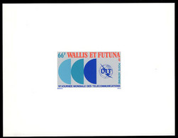 WALLIS & FUTUNA(1978) Telecommunications Day. Deluxe Sheet. Scott No C82, Yvert No PA84. - Imperforates, Proofs & Errors