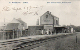 Froidehapelle  La Gare  Animée Voyagé En 1920???? - Froidchapelle