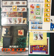 MACAU - 1993 YEAR BOOK WITH ALL STAMPS, SOUVENIER SHEETS AND THE BOOKLET  CAT$126.9 EUROS +++ - Años Completos