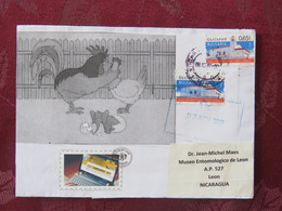 Bulgaria 2019 Cover To Nicaragua - Church - Chicken - Computer - Covers & Documents