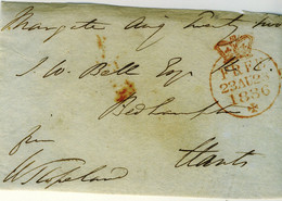 GB  1836 Free Front From  W.T. Copeland M.P. For COLERAINE To Hants, Dated 23rd AU 1836 - ...-1840 Precursores
