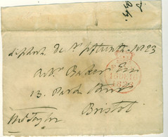 GB  1823 Free Front From  M.A.Taylor M.P. For DURHAM To Bristol, Dated 16th DE 1823 - ...-1840 Precursores