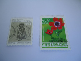 CYPRUS   USED AND MNH   STAMPS  FLOWERS HARITY - Sonstige & Ohne Zuordnung