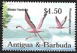 Antigua & Barbuda - MNH ** 2002 :   American Flamingo  -  Phoenicopterus Ruber - Flamingos
