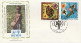 Wallis Futuna 1979, Year Of The Child, Horse, 2val In FDC - Lettres & Documents