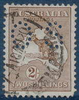 Australie Timbre De Service N°11 Oblitéré 2 Shilling Brun Perforé OS Cote Yvert : 125 € - Officials