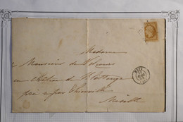 AW15 FRANCE BELLE  LETTRE  RARE  1854 METZ    A THIONVILLE +N° 9  +AFFRANCH. PLAISANT - 1852 Luigi-Napoleone