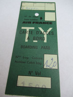 Aviation Commerciale/ AIR-FRANCE/Carte D'embarquement/ Houpiez/Hertz / Vers 1960           BIAV2 - Boarding Passes