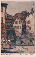 Brugg AG, Fontaine Et Femmes En Costume, Litho, Ernst Illustrateur (4609) - Brugg